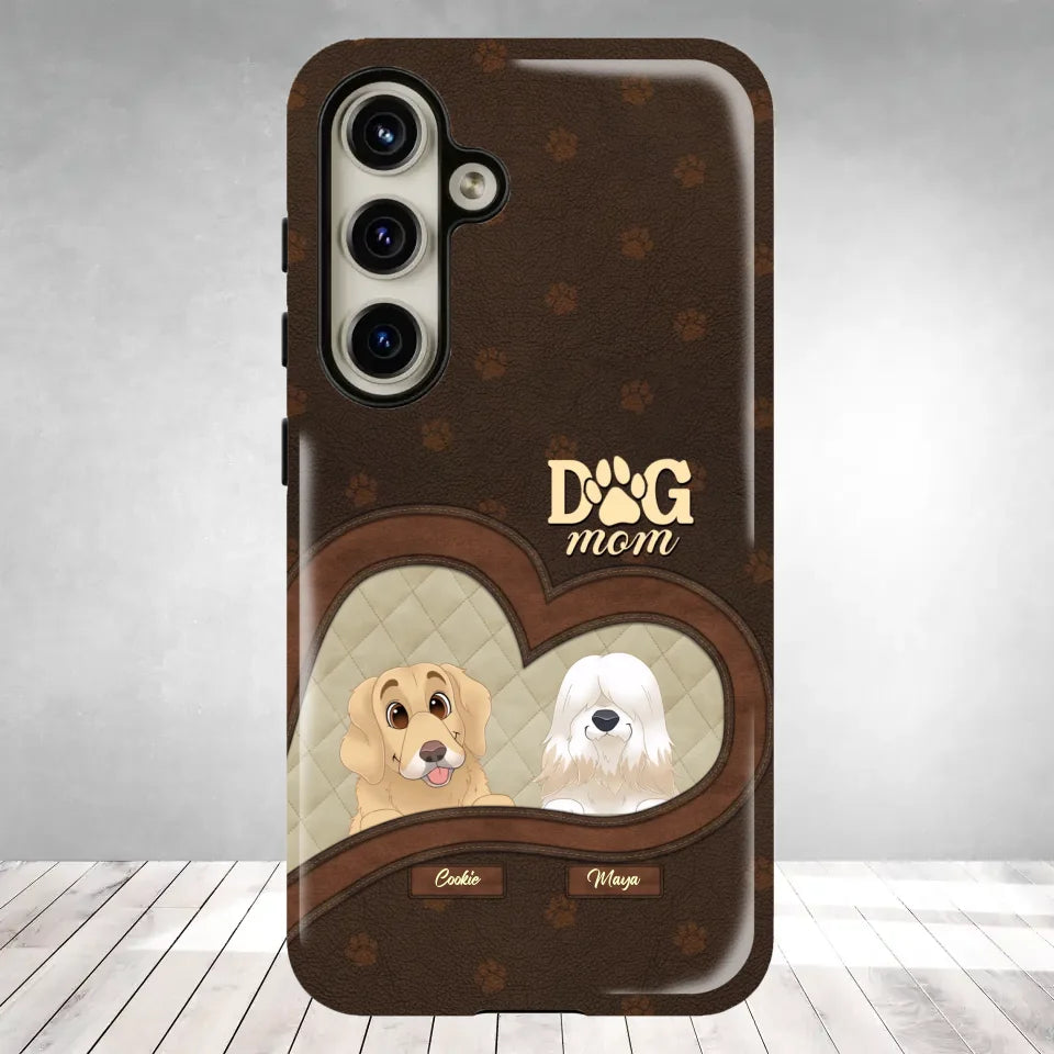 Dog Mom - Custom Name - Personalized Gifts For Dog Lovers - Samsung Tough Phone Case