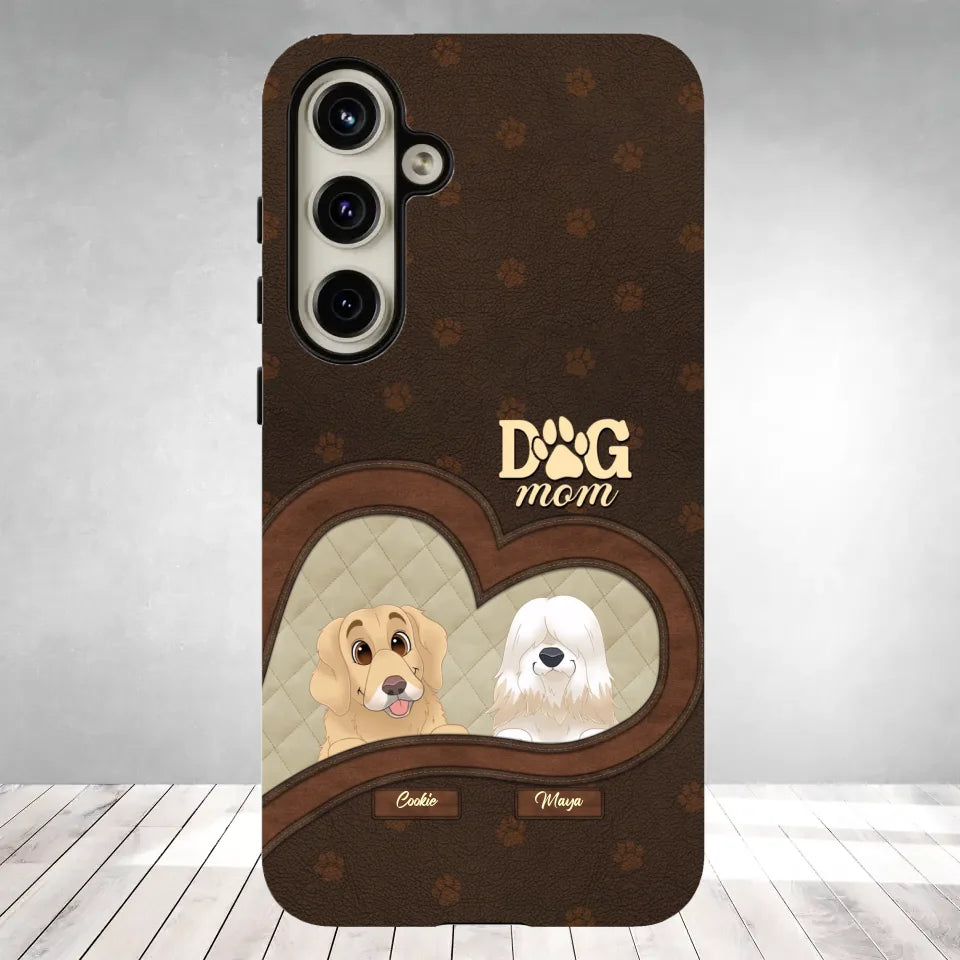 Dog Mom - Custom Name - Personalized Gifts For Dog Lovers - Samsung Tough Phone Case