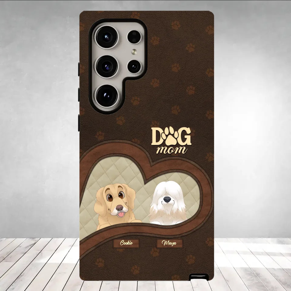 Dog Mom - Custom Name - Personalized Gifts For Dog Lovers - Samsung Tough Phone Case