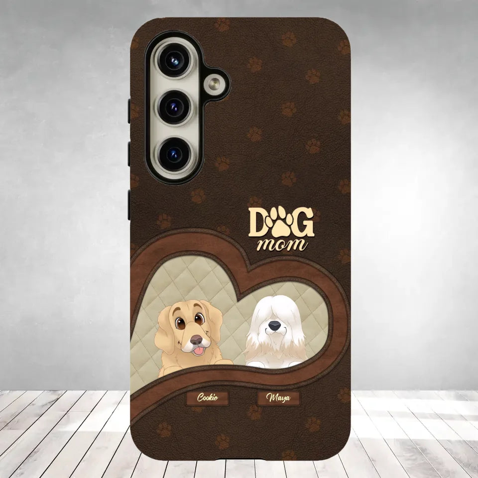 Dog Mom - Custom Name - Personalized Gifts For Dog Lovers - Samsung Tough Phone Case