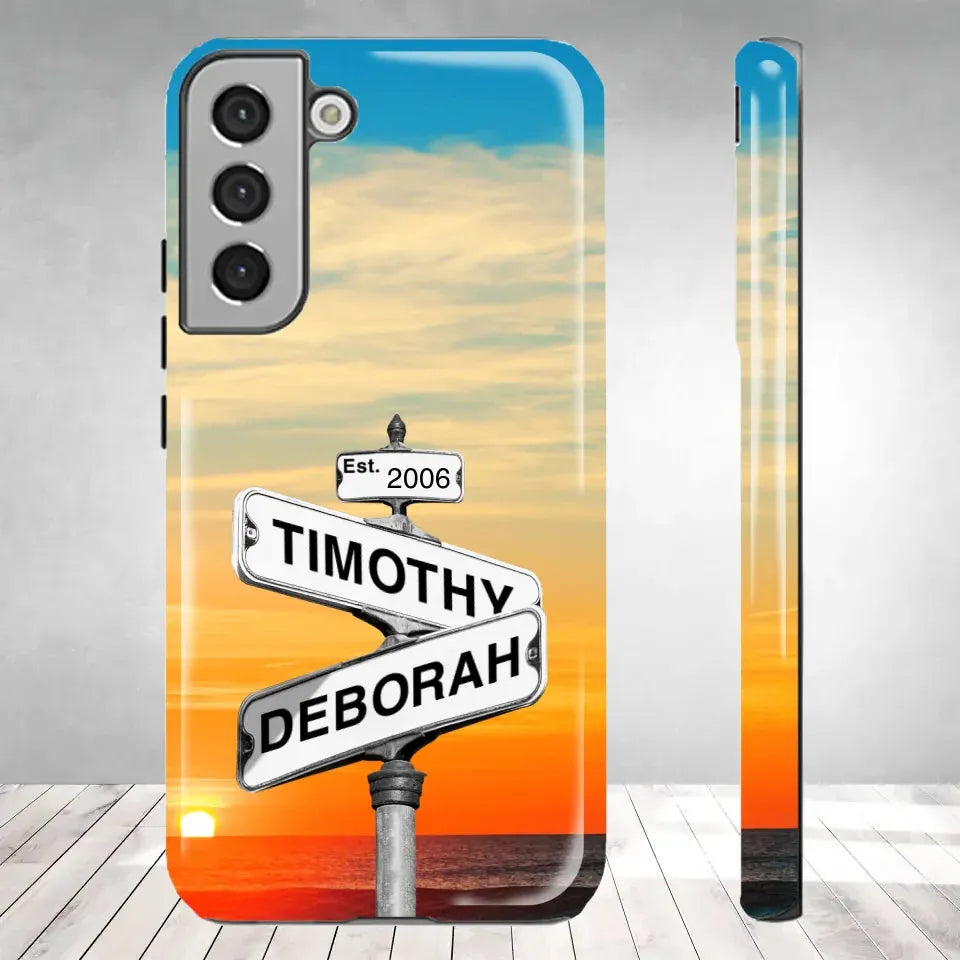 Signboard - Personalized Gifts For Couples - Tough Phone Case