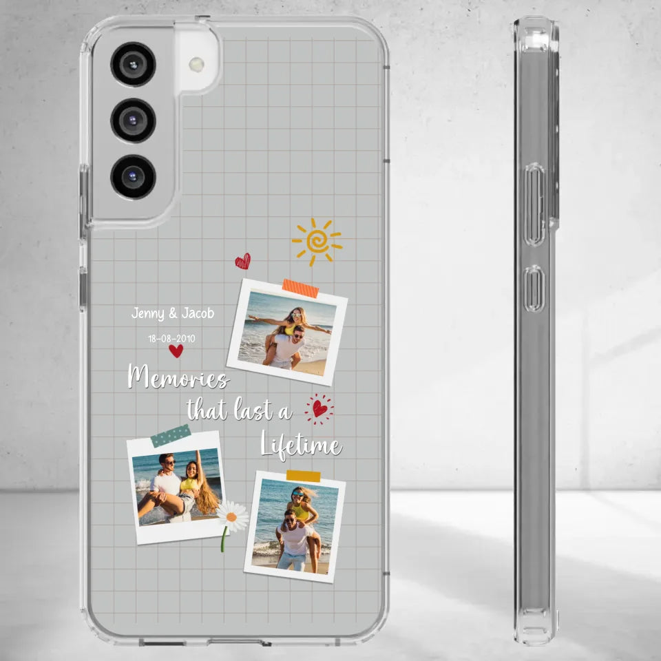 Memories That Last A Lifetime - Personalized Gifts for Couples - iPhone Clear Phone Case