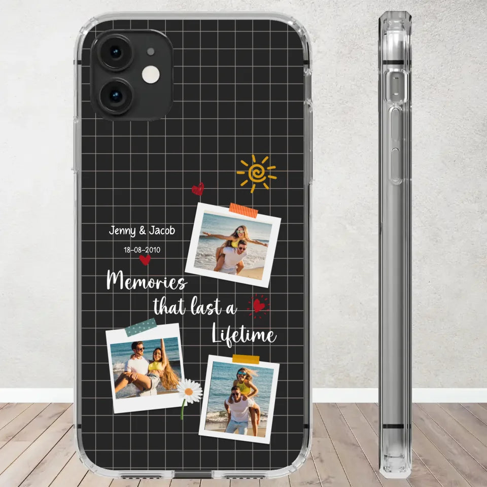 Memories That Last A Lifetime - Personalized Gifts for Couples - Samsung Clear Phone Case