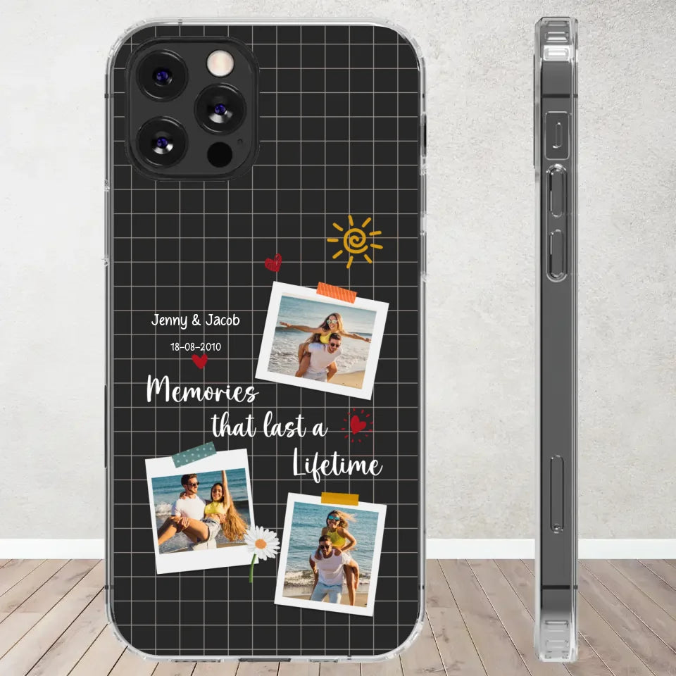 Memories That Last A Lifetime - Personalized Gifts for Couples - Samsung Clear Phone Case