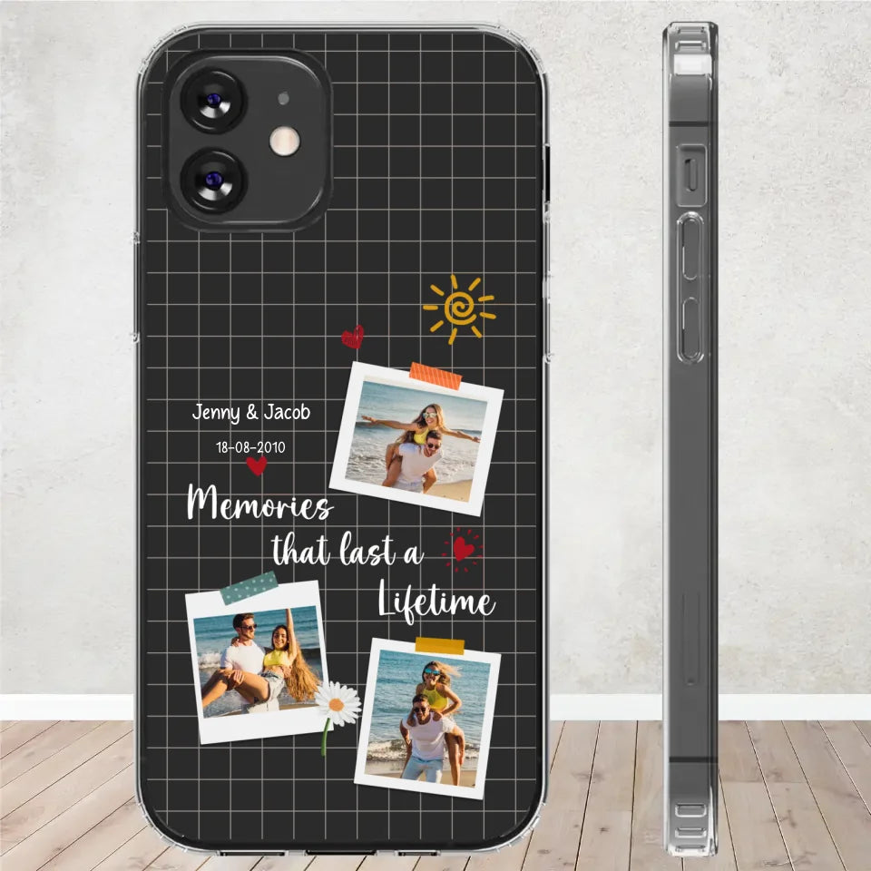 Memories That Last A Lifetime - Personalized Gifts for Couples - Samsung Clear Phone Case