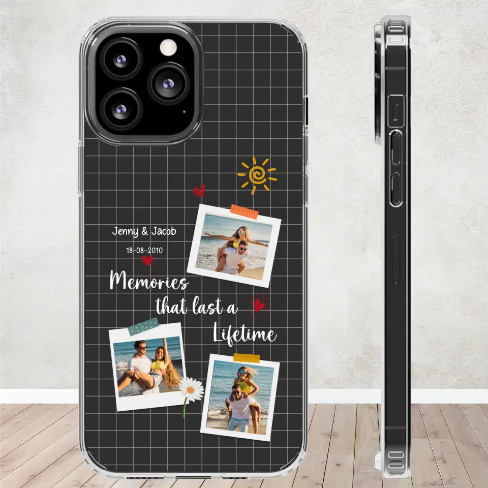 Memories That Last A Lifetime - Personalized Gifts for Couples - Samsung Clear Phone Case