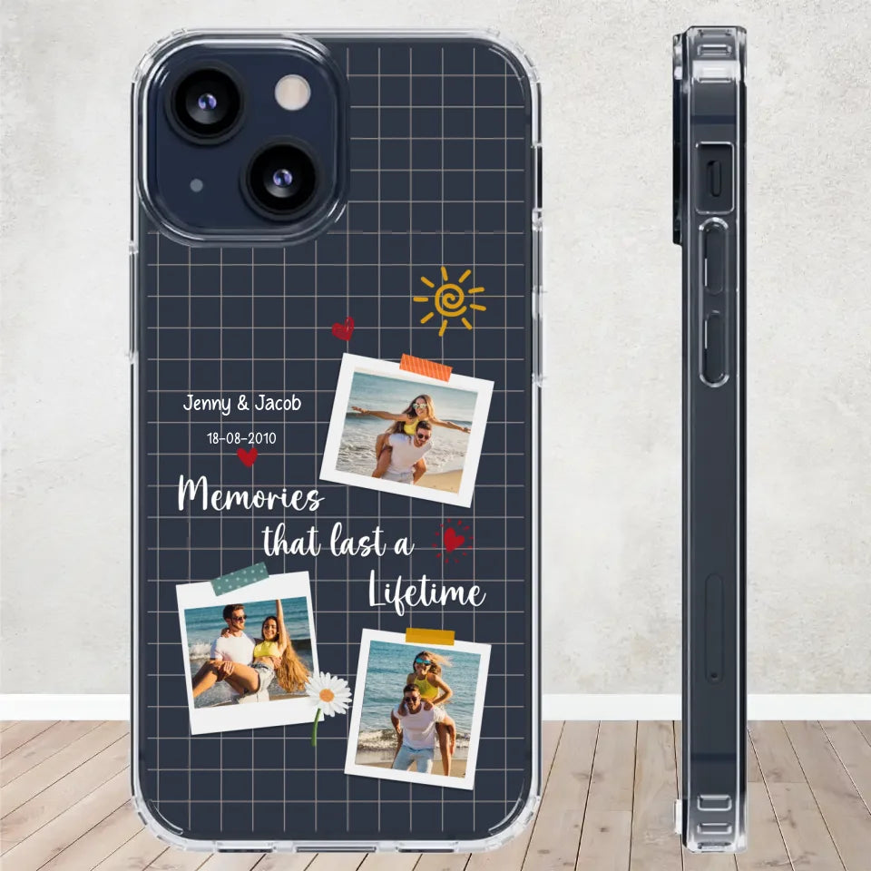 Memories That Last A Lifetime - Personalized Gifts for Couples - Samsung Clear Phone Case