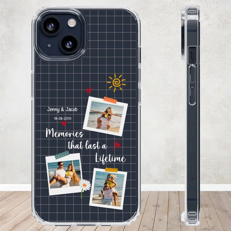 Memories That Last A Lifetime - Personalized Gifts for Couples - Samsung Clear Phone Case