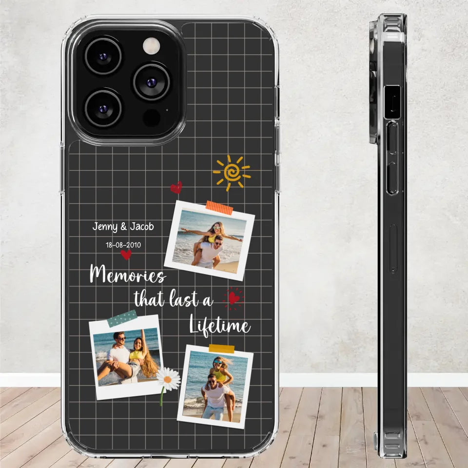 Memories That Last A Lifetime - Personalized Gifts for Couples - Samsung Clear Phone Case