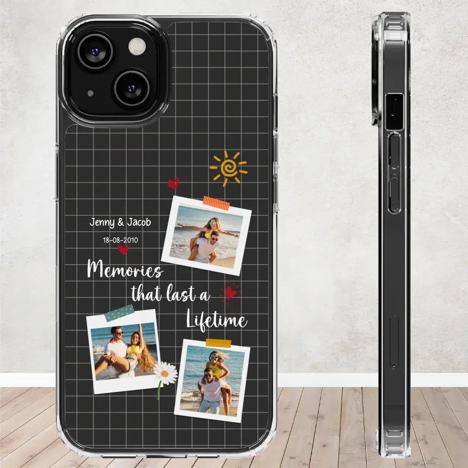 Memories That Last A Lifetime - Personalized Gifts for Couples - Samsung Clear Phone Case