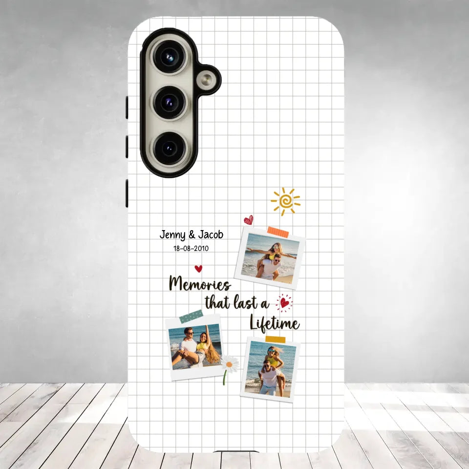 Memories That Last A Lifetime - Personalized Gifts for Couples - Samsung Clear Phone Case