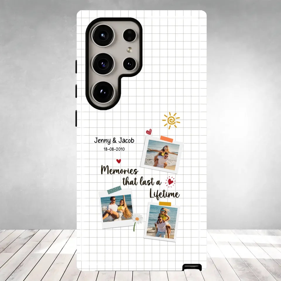 Memories That Last A Lifetime - Personalized Gifts for Couples - Samsung Clear Phone Case