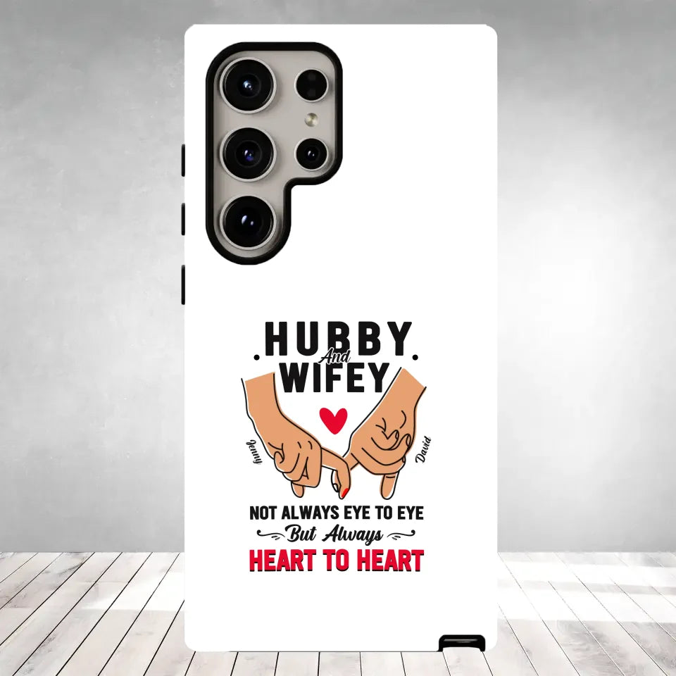 Hubby and Wifey - Personalized Gifts For Couples - Samsung Tough Phone Case