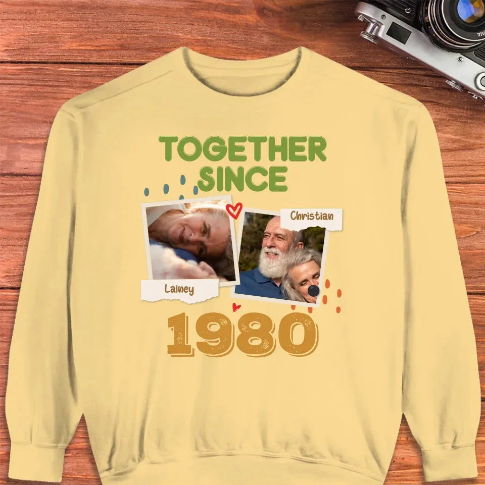 Together Since For Couple - Personalized Gifts For Couple - Unisex Sweater