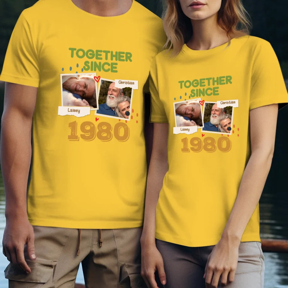 Together Since For Couple  - Personalized Gifts For Couple - Unisex T-Shirt