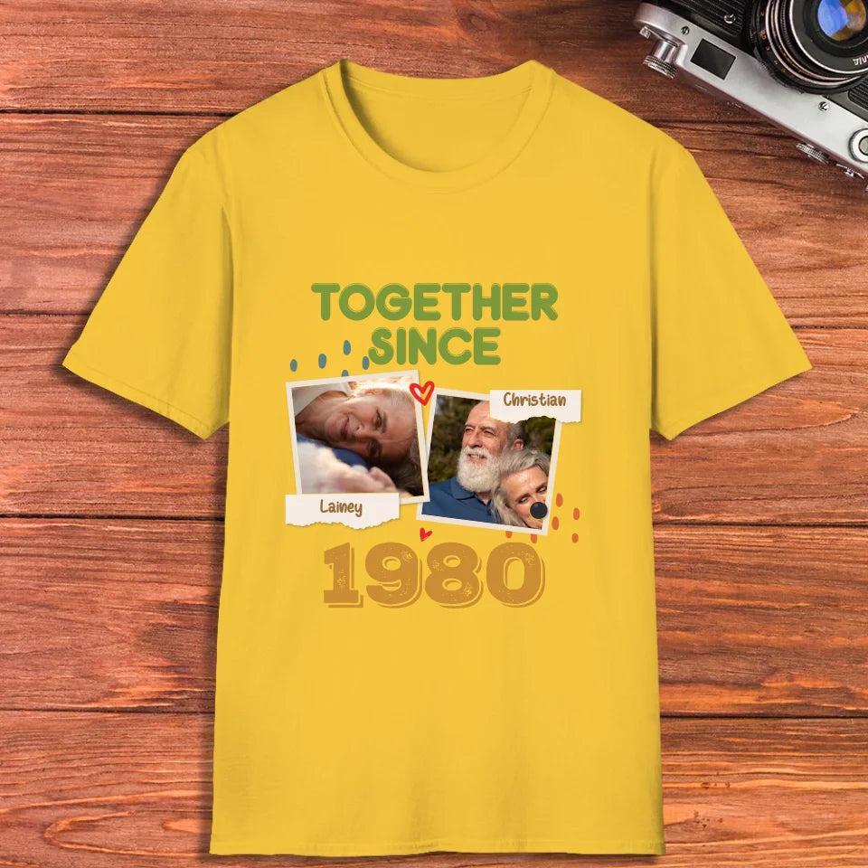 Together Since For Couple  - Personalized Gifts For Couple - Unisex T-Shirt