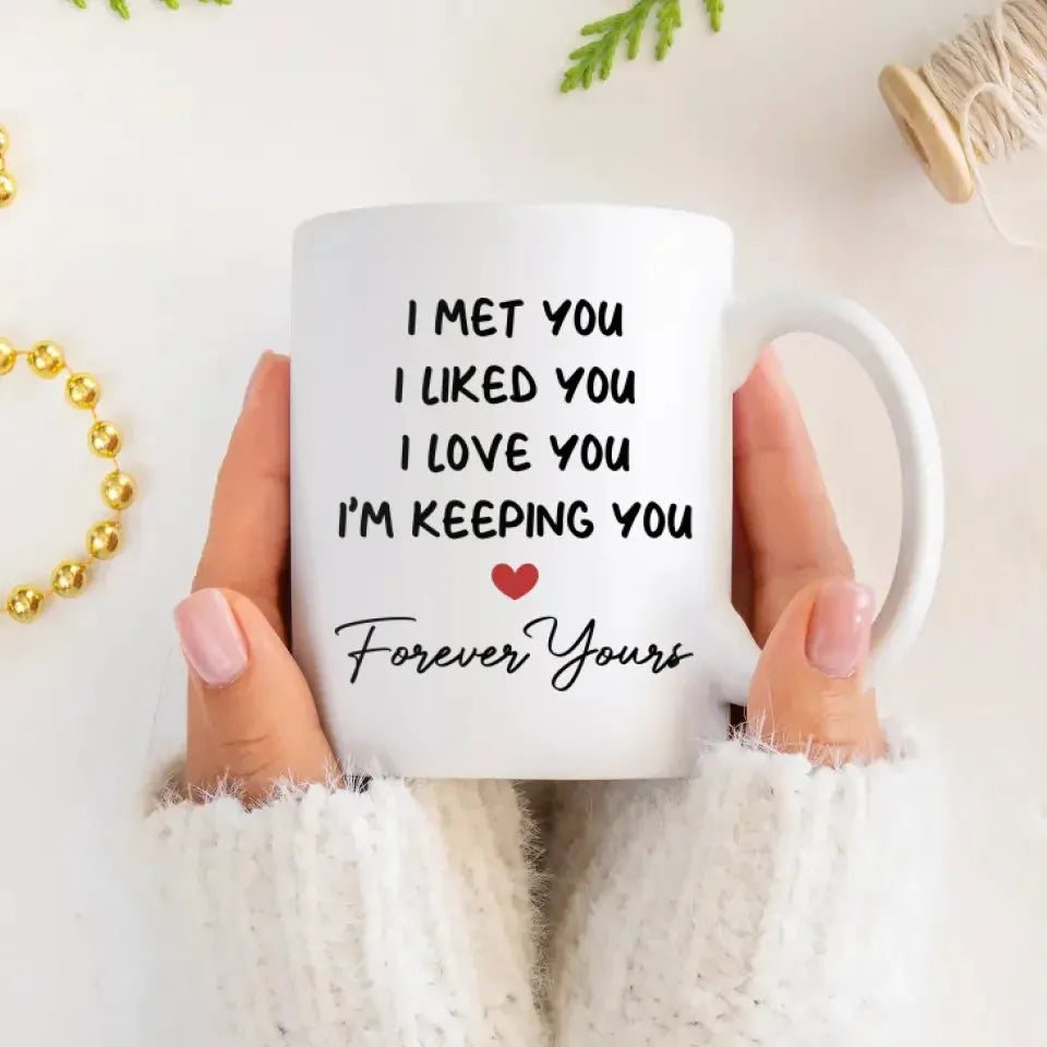 My Favorite Place In All The World Is Next To You - Personalized Gifts For Couples - Mug