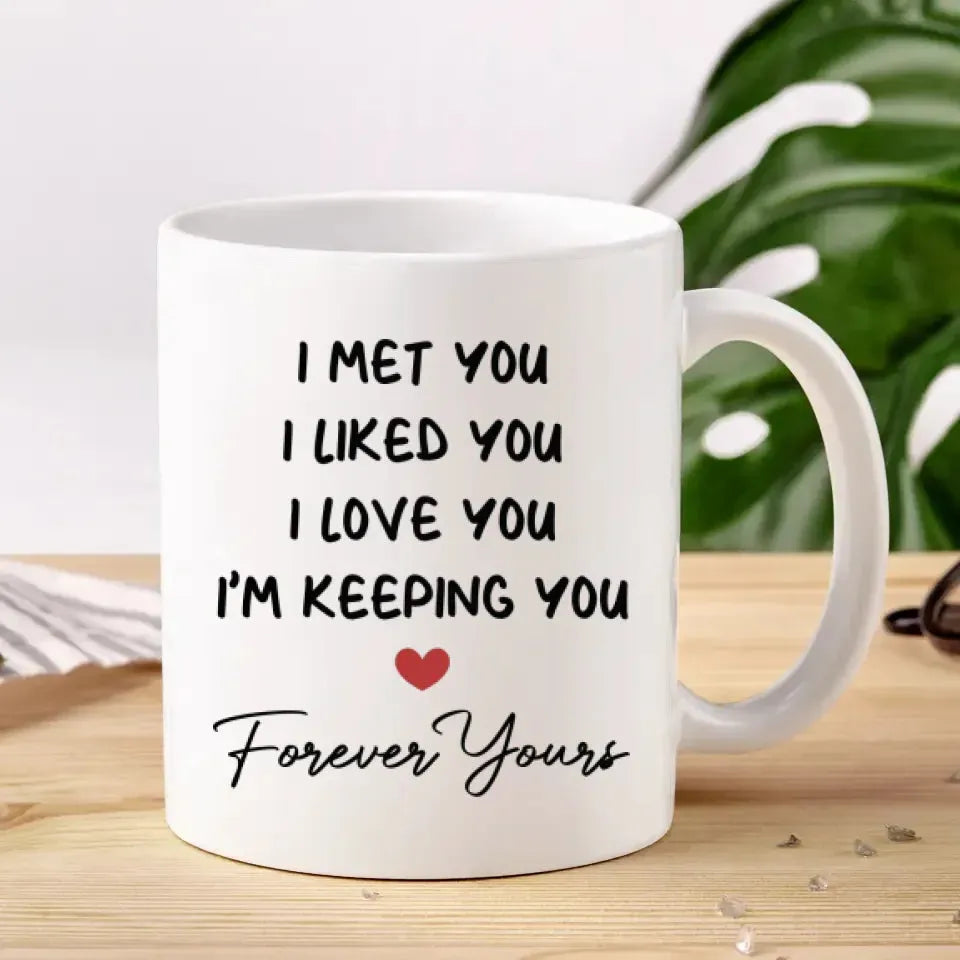 My Favorite Place In All The World Is Next To You - Personalized Gifts For Couples - Mug