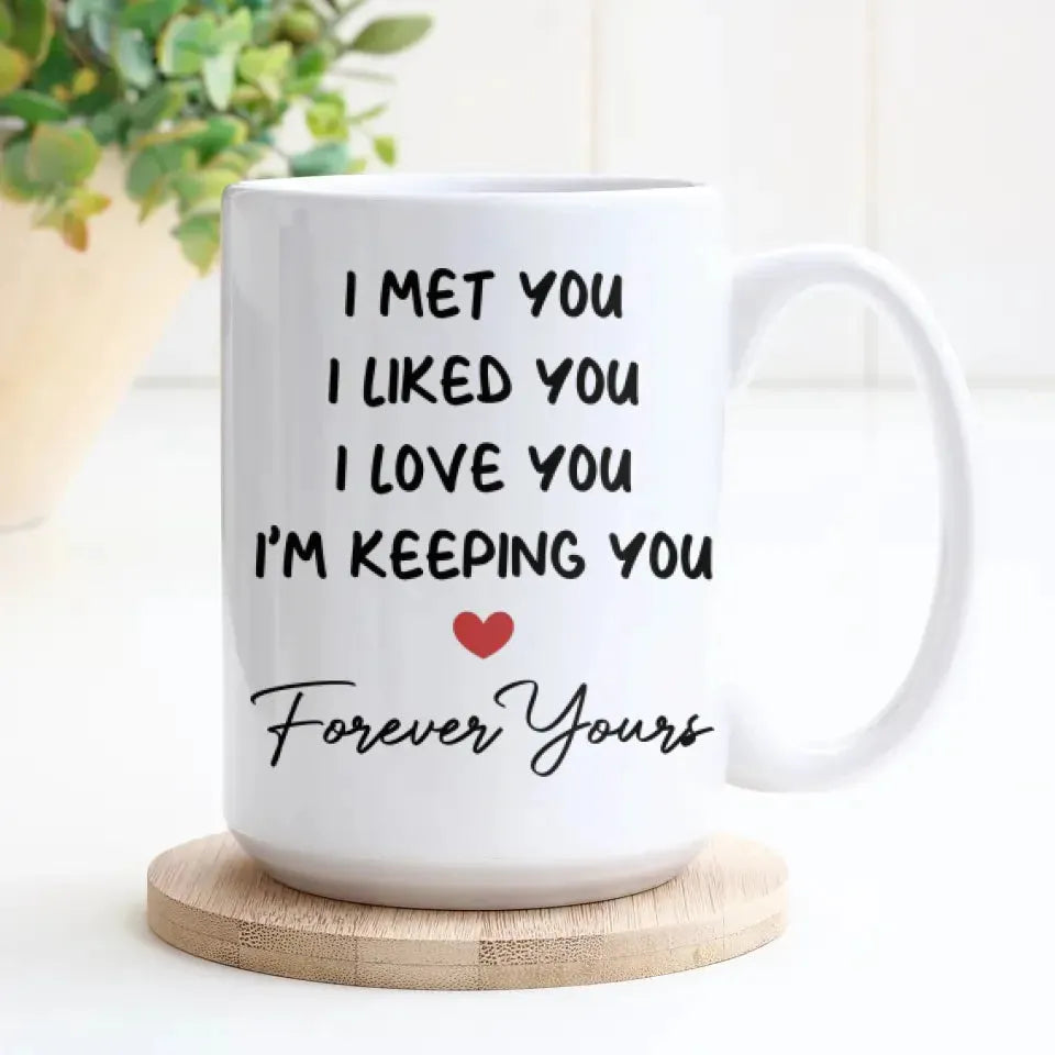 My Favorite Place In All The World Is Next To You - Personalized Gifts For Couples - Mug