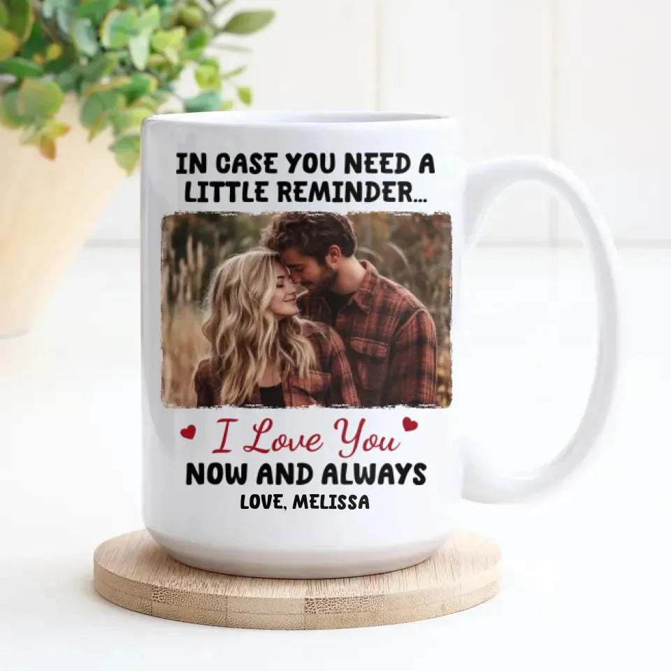 In Case You Need A Little Reminder - Personalized Gifts For Couples - Mug