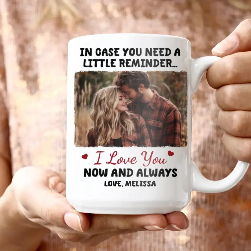 In Case You Need A Little Reminder - Personalized Gifts For Couples - Mug