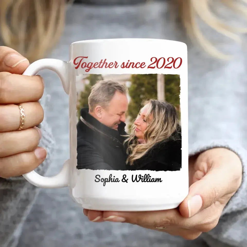 My Wife Is Hotter Than My Coffee - Personalized Gifts For Couples - Mug