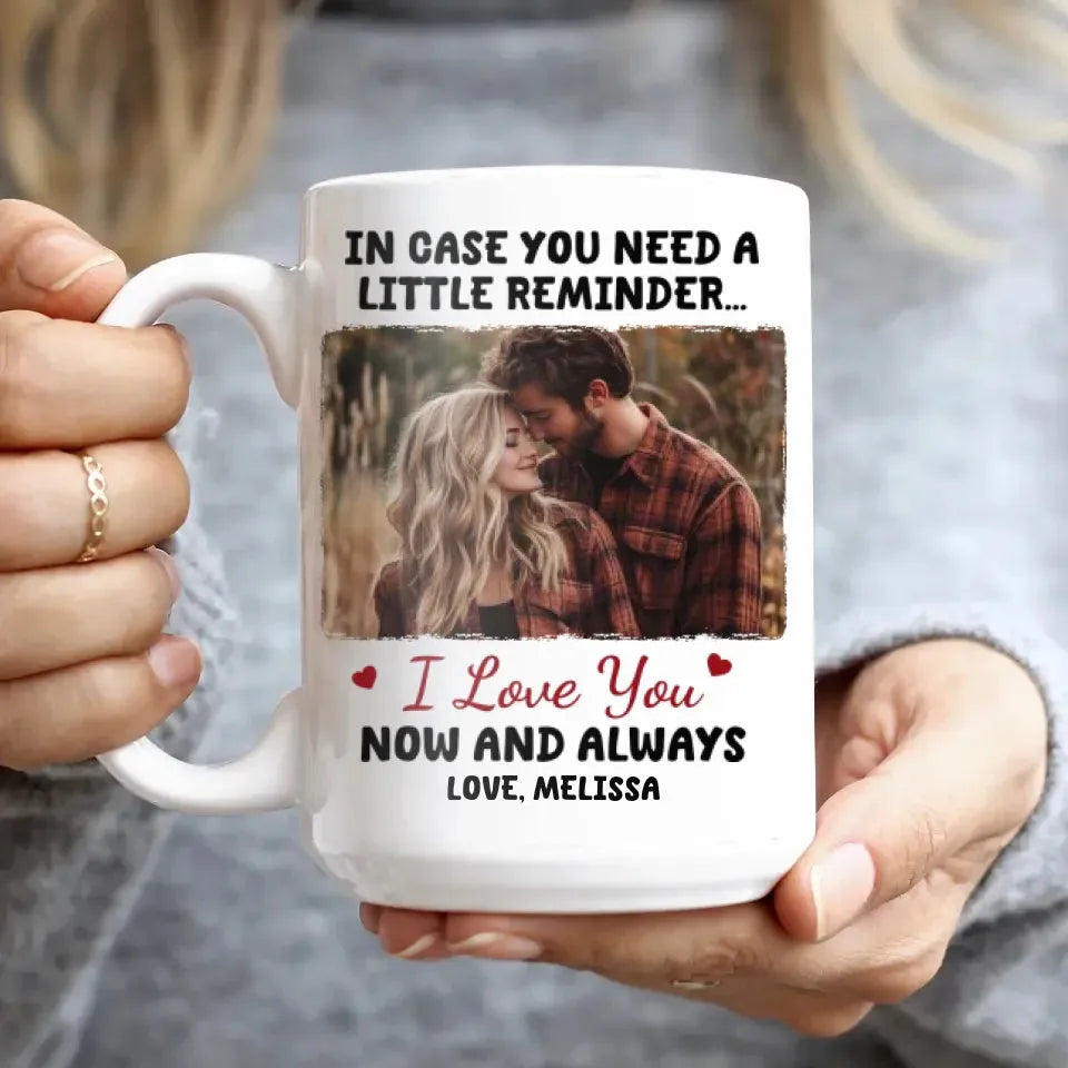 In Case You Need A Little Reminder - Personalized Gifts For Couples - Mug