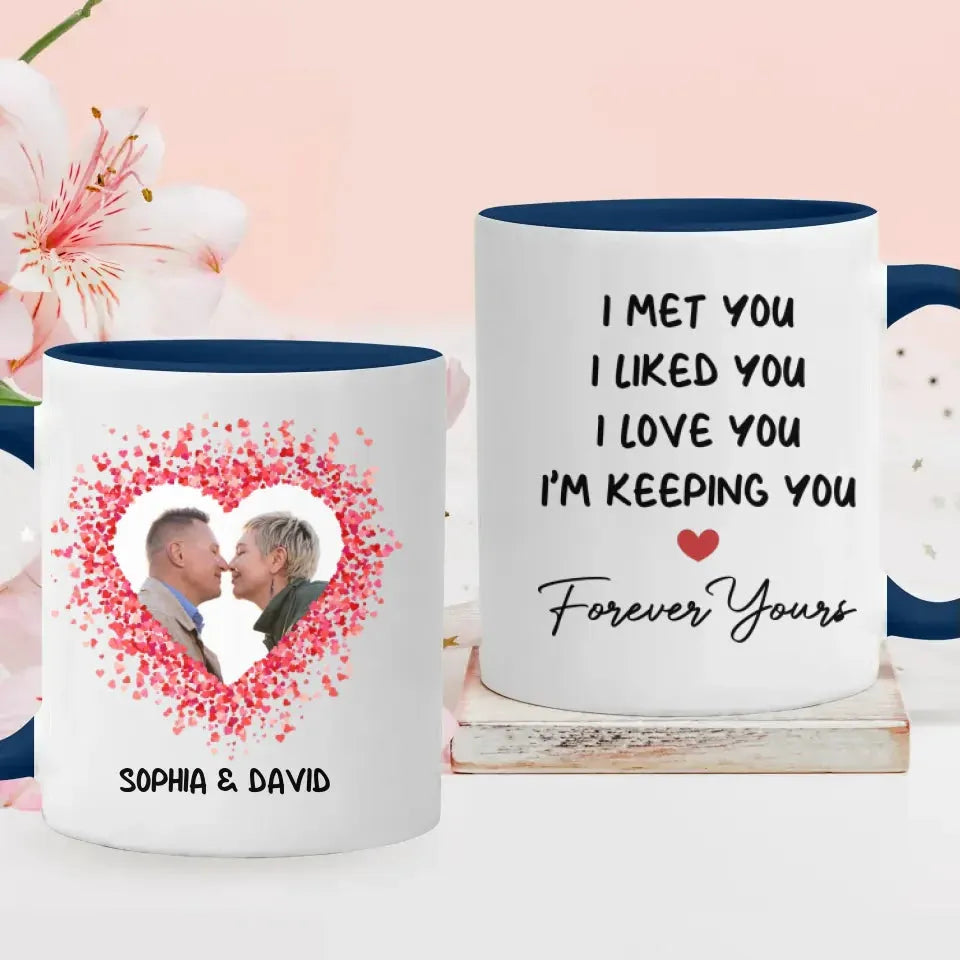 My Favorite Place In All The World Is Next To You - Personalized Gifts For Couples - Mug