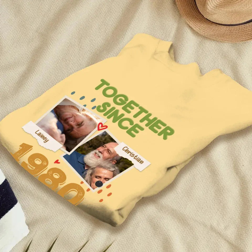 Together Since For Couple - Personalized Gifts For Couple - Unisex Sweater