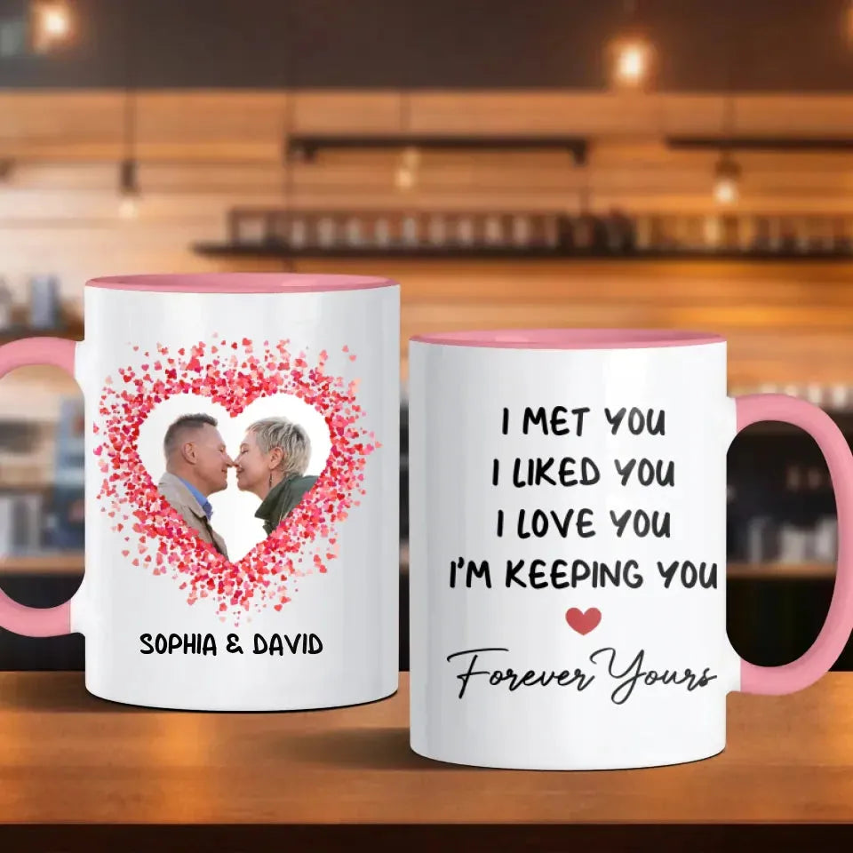 My Favorite Place In All The World Is Next To You - Personalized Gifts For Couples - Mug