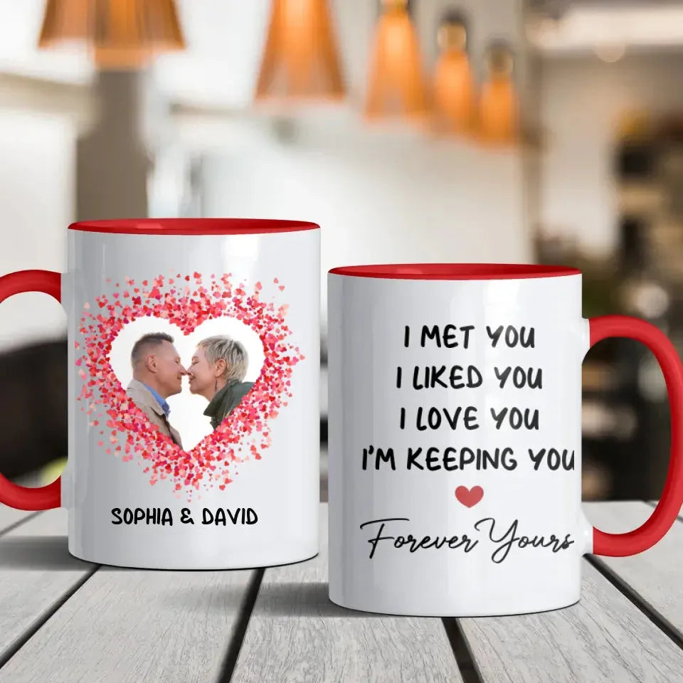 My Favorite Place In All The World Is Next To You - Personalized Gifts For Couples - Mug