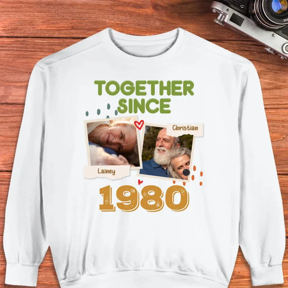 Together Since For Couple - Personalized Gifts For Couple - Unisex Sweater