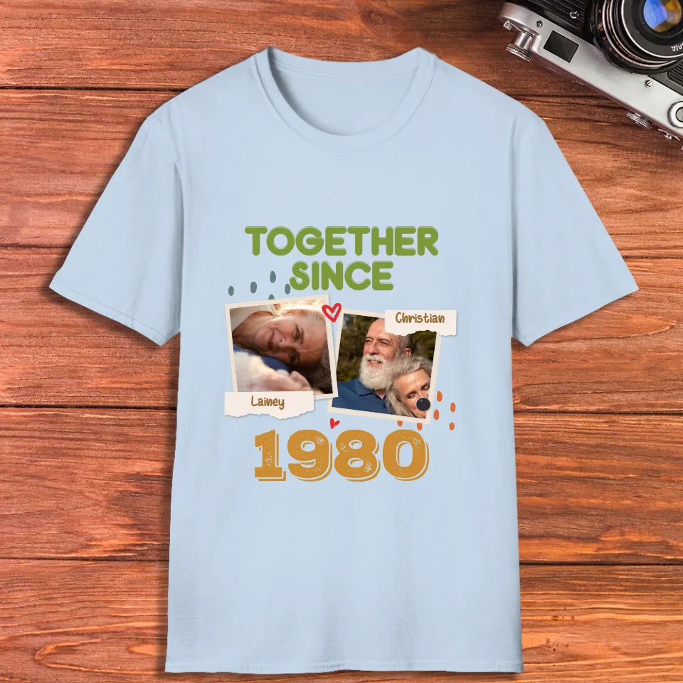 Together Since For Couple  - Personalized Gifts For Couple - Unisex T-Shirt