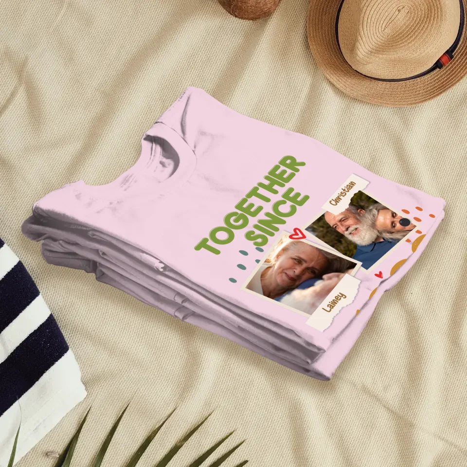 Together Since For Couple  - Personalized Gifts For Couple - Unisex T-Shirt