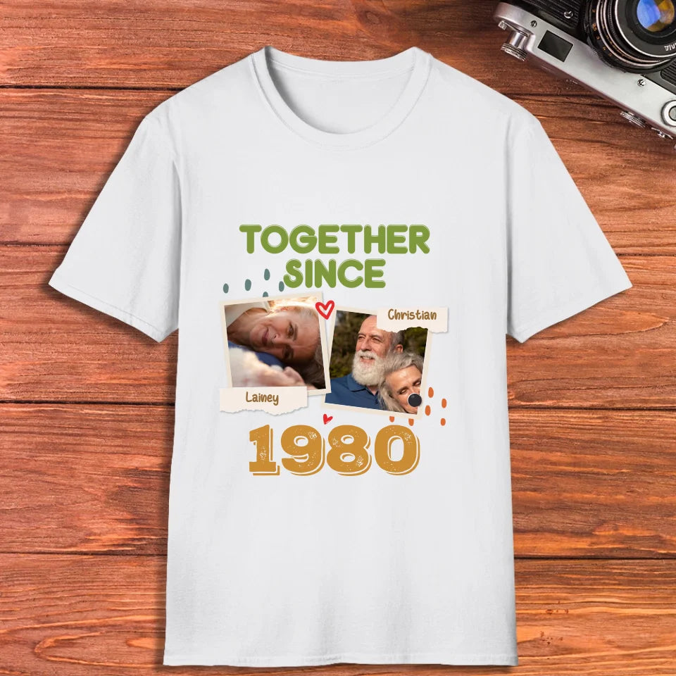 Together Since For Couple  - Personalized Gifts For Couple - Unisex T-Shirt