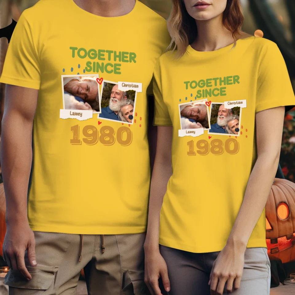 Together Since For Couple  - Personalized Gifts For Couple - Unisex T-Shirt