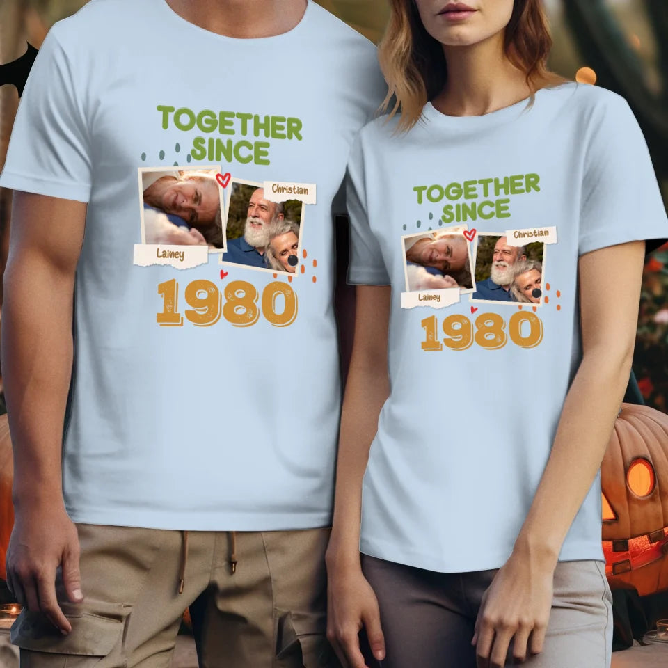 Together Since For Couple  - Personalized Gifts For Couple - Unisex T-Shirt