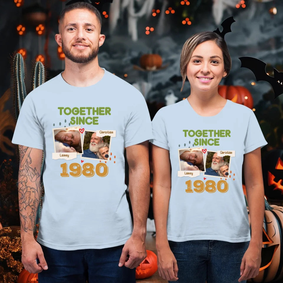 Together Since For Couple  - Personalized Gifts For Couple - Unisex T-Shirt