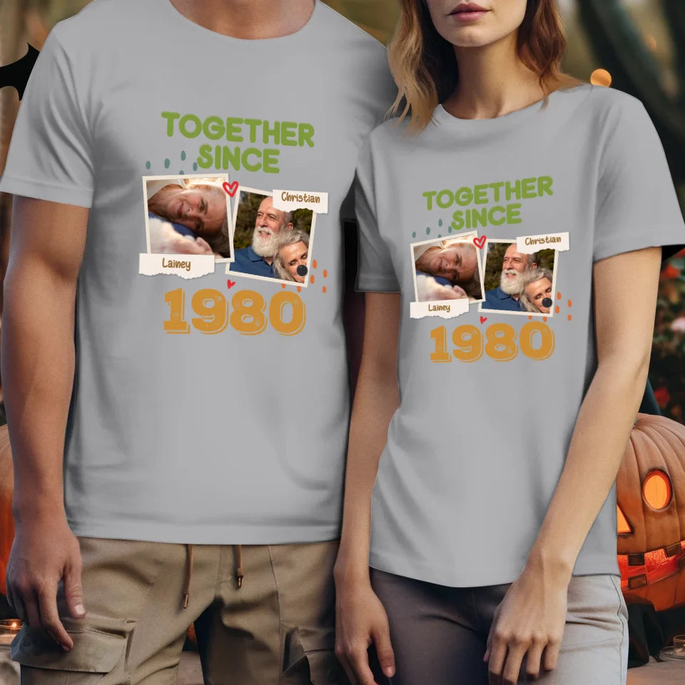 Together Since For Couple  - Personalized Gifts For Couple - Unisex T-Shirt