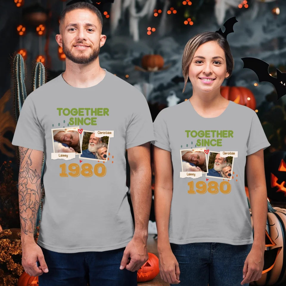 Together Since For Couple  - Personalized Gifts For Couple - Unisex T-Shirt