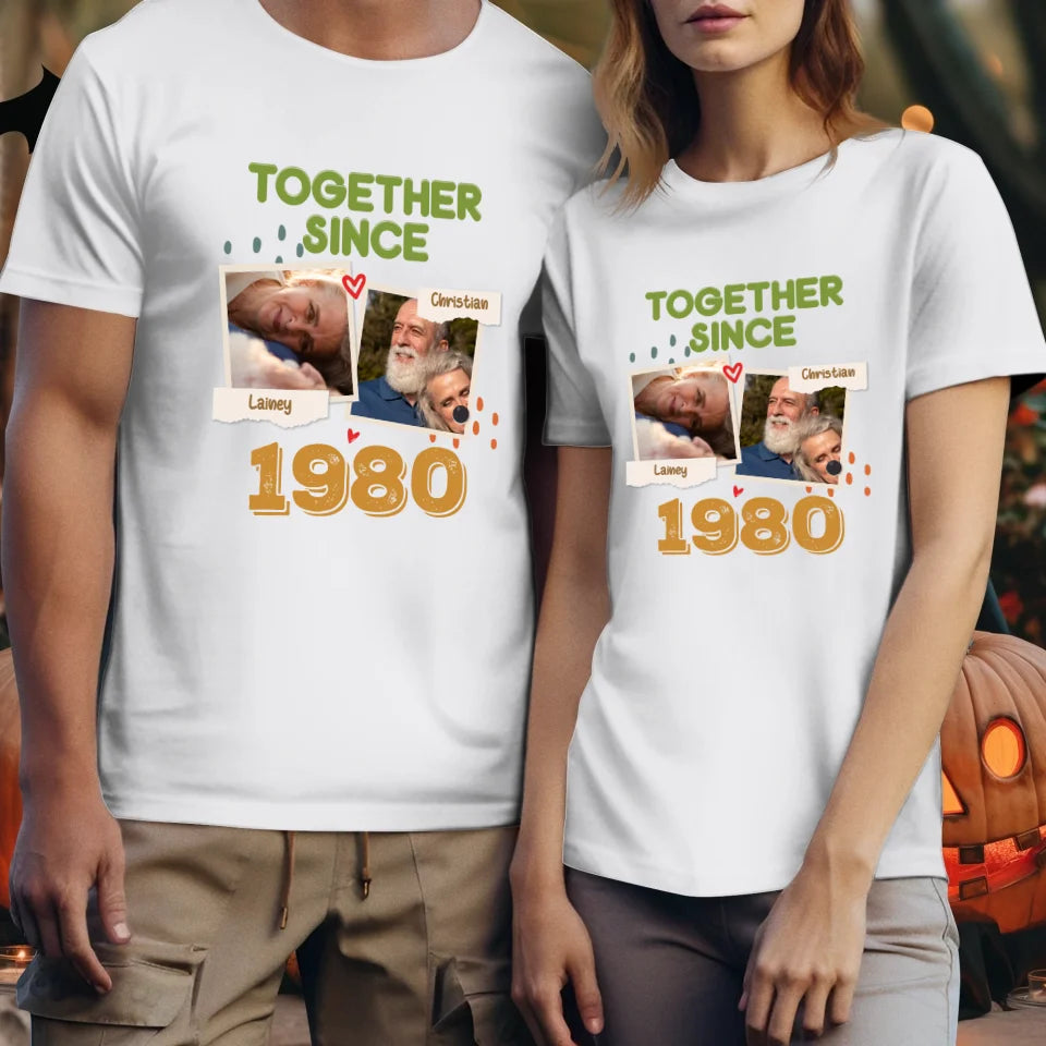 Together Since For Couple  - Personalized Gifts For Couple - Unisex T-Shirt