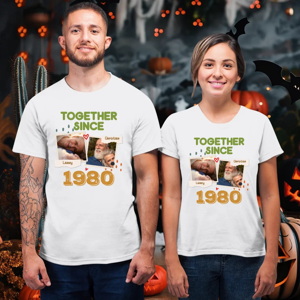 Together Since For Couple  - Personalized Gifts For Couple - Unisex T-Shirt