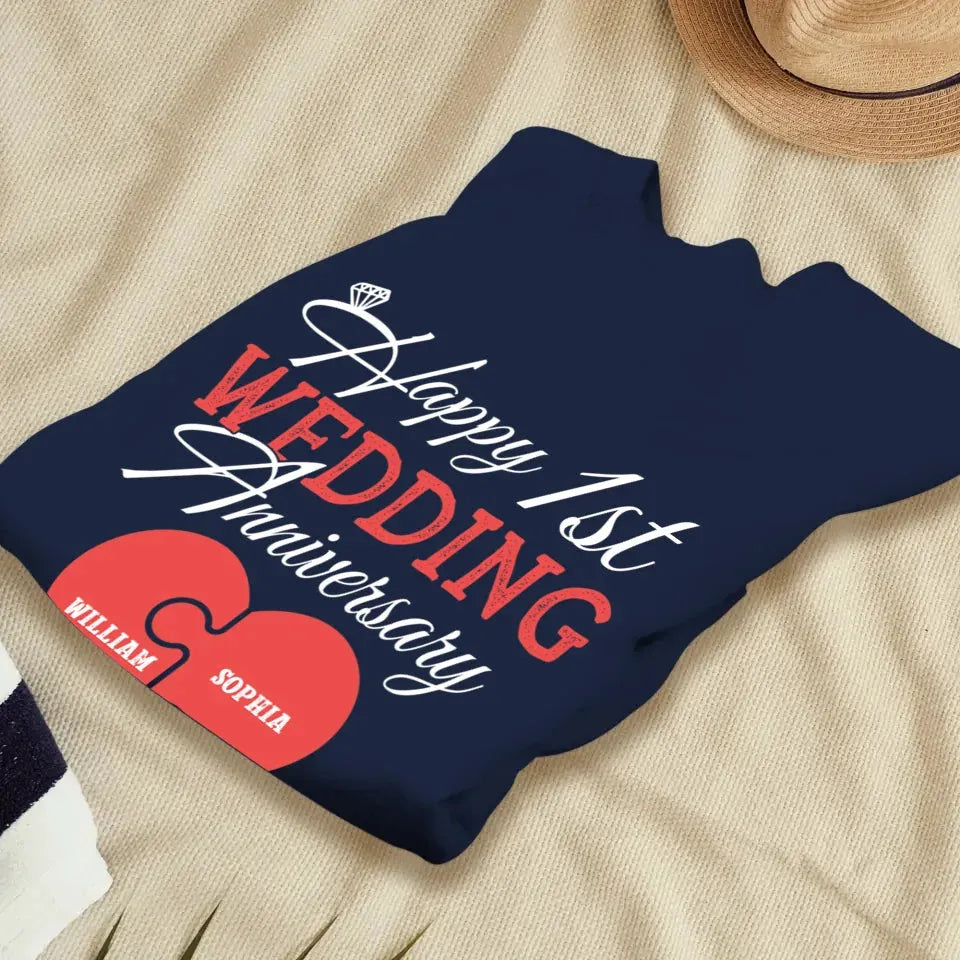 Wishing You A Happy Wedding Anniversary Full Of Joy - Personalized Gifts For Couples - Unisex Sweater