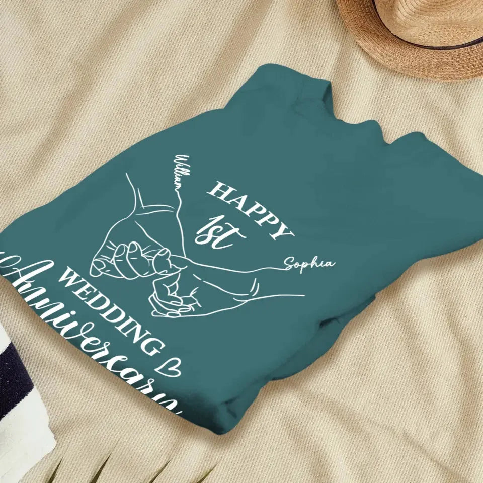 Happy Wedding Anniversary: Celebrating Endless Love - Personalized Gifts For Couples - Unisex Sweater