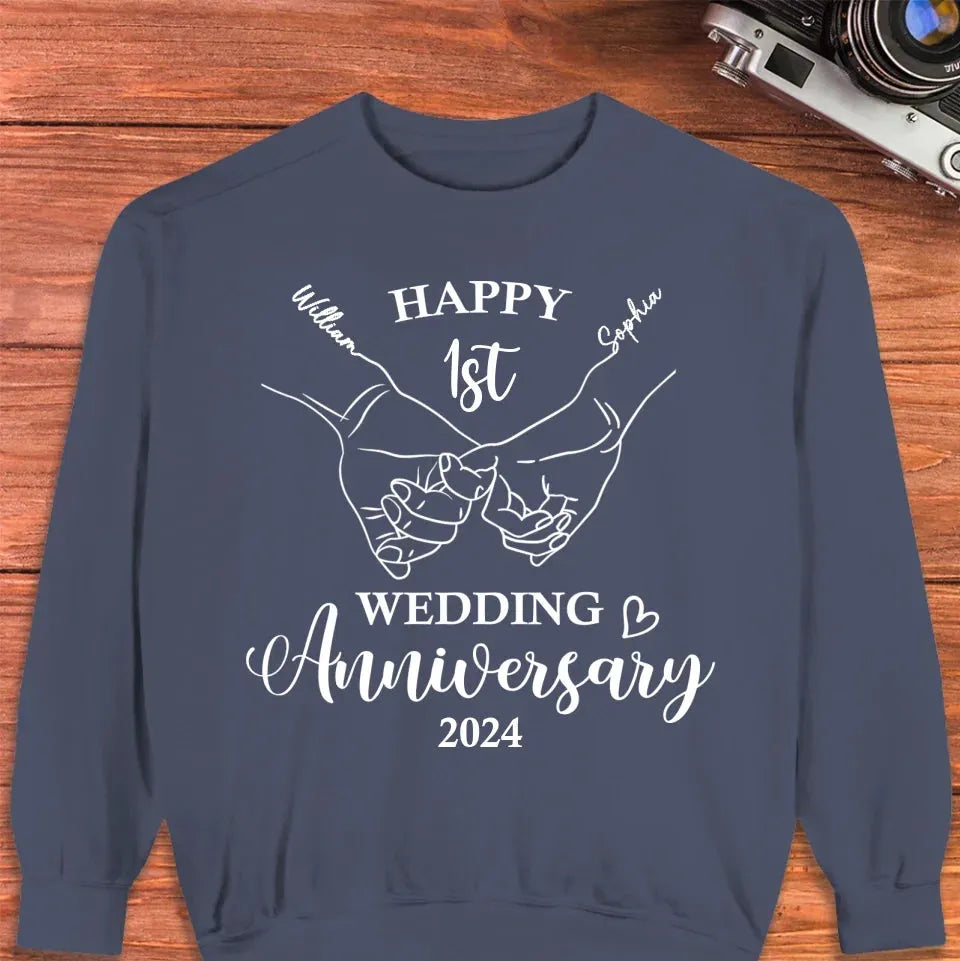 Happy Wedding Anniversary: Celebrating Endless Love - Personalized Gifts For Couples - Unisex Sweater