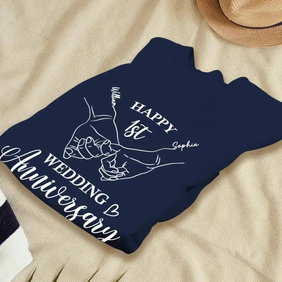 Happy Wedding Anniversary: Celebrating Endless Love - Personalized Gifts For Couples - Unisex Sweater