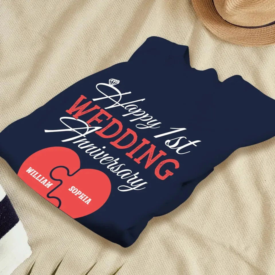 Wishing You A Happy Wedding Anniversary Full Of Joy - Personalized Gifts For Couples - Unisex Sweater