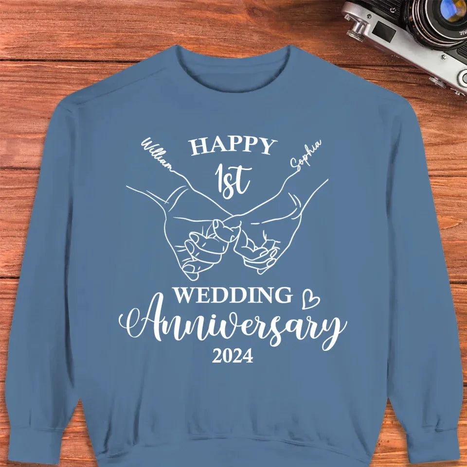 Happy Wedding Anniversary: Celebrating Endless Love - Personalized Gifts For Couples - Unisex Sweater