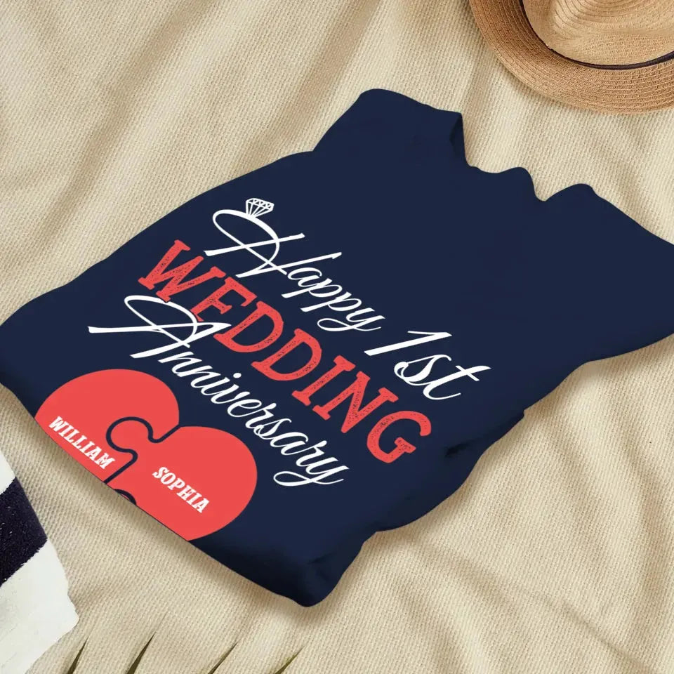 Wishing You A Happy Wedding Anniversary Full Of Joy - Personalized Gifts For Couples - Unisex Sweater