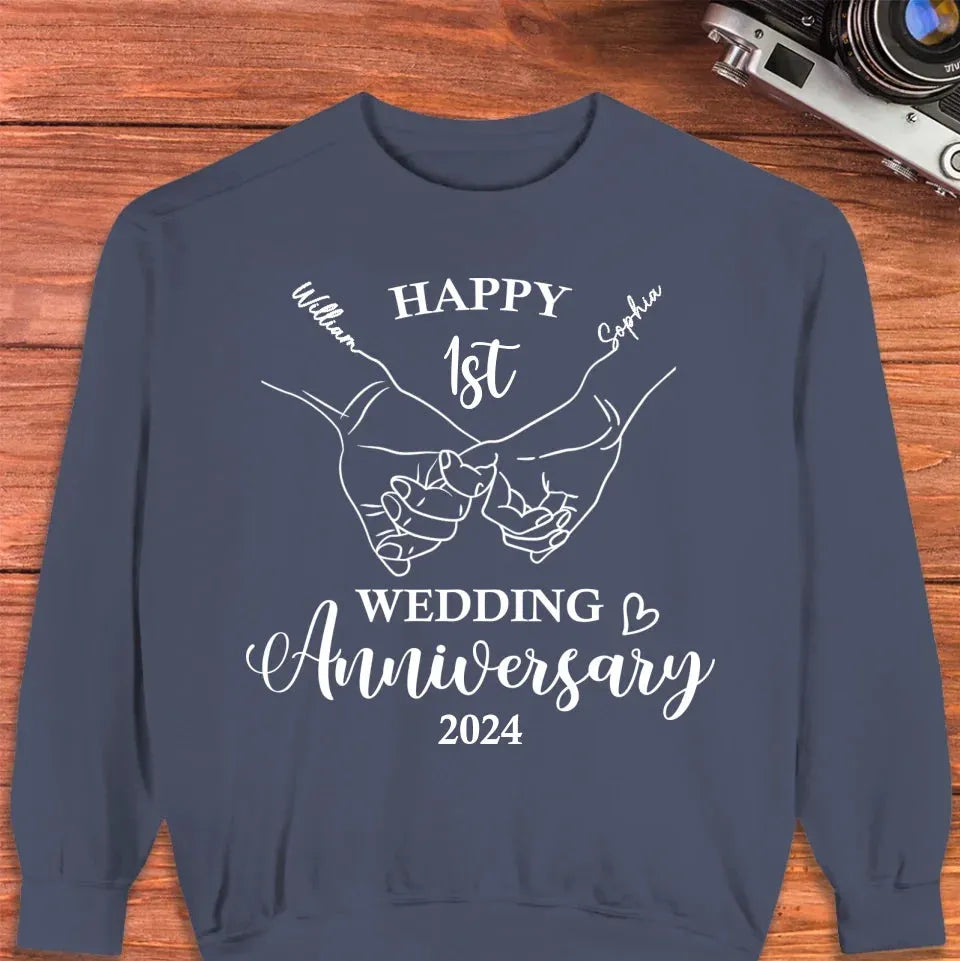 Happy Wedding Anniversary: Celebrating Endless Love - Personalized Gifts For Couples - Unisex Sweater